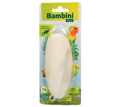 Bambini Pets лакомство панцирь каракатицы для средних попугаев