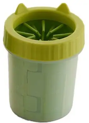 Homepet TPR лапомойка для собак желтая