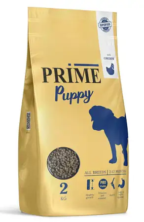 Купить prime puppy сухой корм для щенков всех пород с курицей