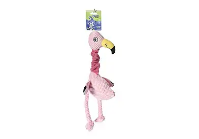 PetStar игрушка для собак ФЛАМИНГО с пищалкой полиэстер