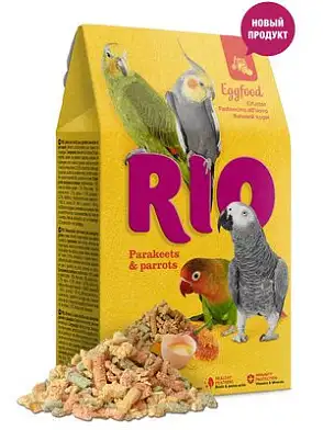 Рио яичный сухой корм для средних и крупных попугаев